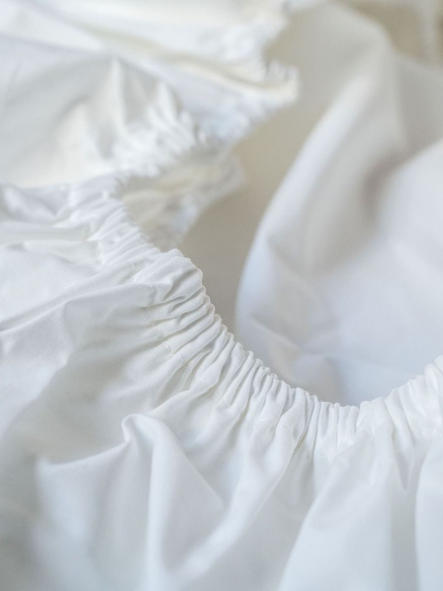 Perkal Fixleintuch – 140x200cm – Weiss