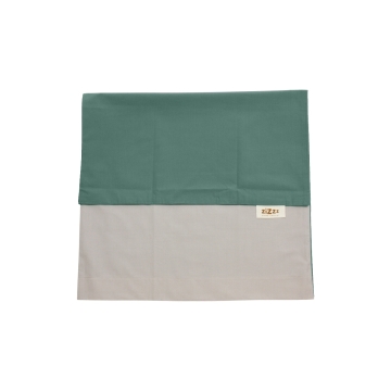 Kopfkissenbezug aus Perkal beige-blauem Entenleder