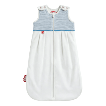 Babyschlafsack Blue Stripes, 6-24 Monate (90 cm) aus Swisswool & Bio-Baumwolle – Zizzz