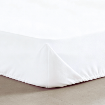 Perkal Fixleintuch – 90x200cm – Weiss 