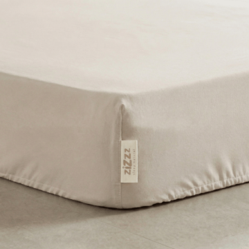 Perkal Fixleintuch – 90x200cm – Beige 