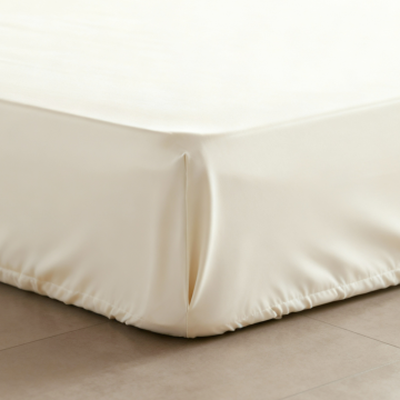 Bettwäsche – Fixleintuch aus Bio-Baumwolle (Satin) – Écru – Verschiedene Grössen ab