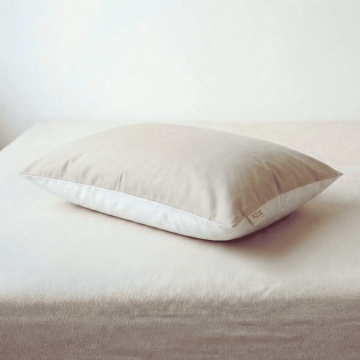 Perkal Kissenbezug – 40x60cm – Weiss & Beige