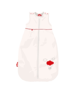 Bio-Babyschlafsack Roter Luftballon / Aus Bio-Baumwolle & Swisswool / 70 cm, 90 cm, 110 cm