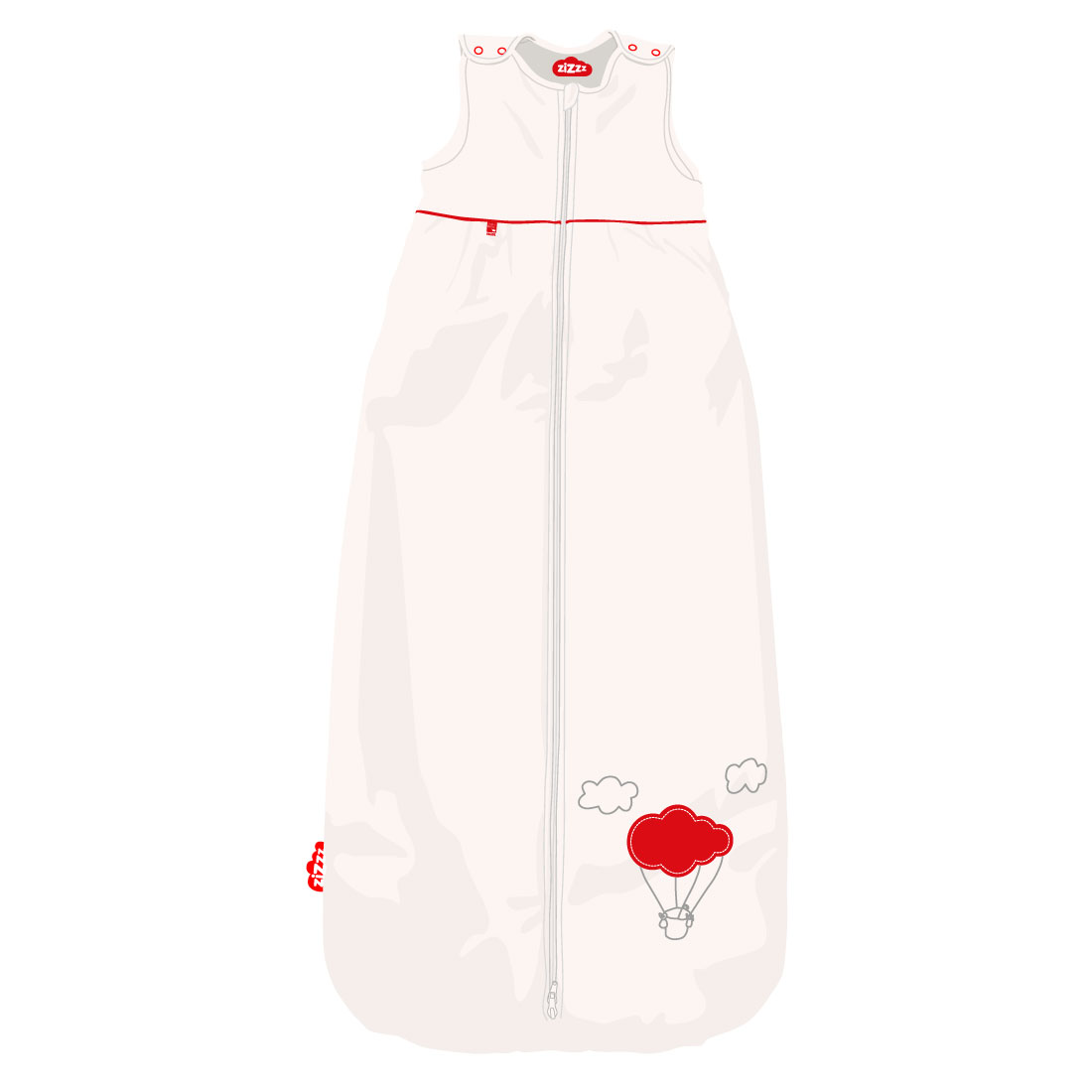 Babyschlafsack Roter Luftballon / 24-48 Monate (110cm)
