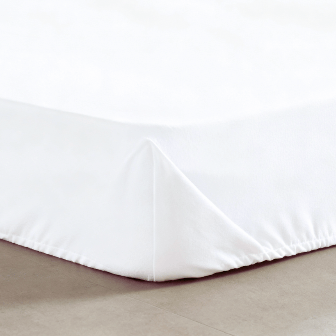 Perkal Fixleintuch – 140x200cm – Weiss