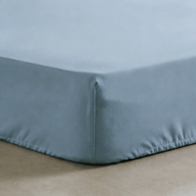 Perkal Fixleintuch – 140x200cm – Grau