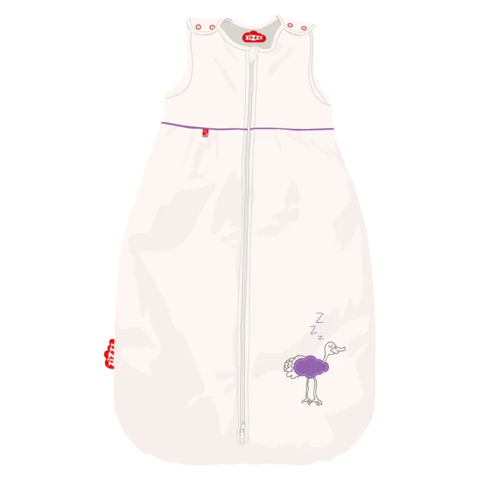 Bio-Babyschlafsack Bird Dodo Lola / Aus Bio-Baumwolle & Swisswool / 70 cm, 90 cm, 110 cm