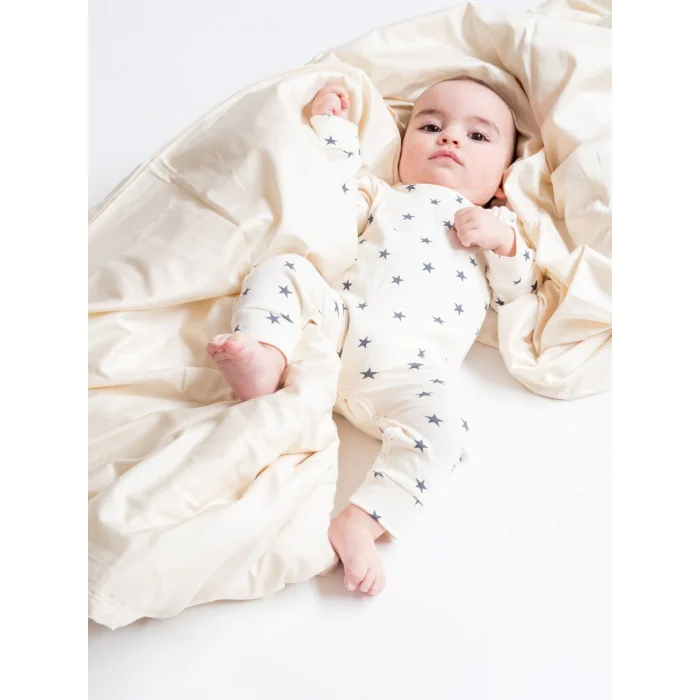 Baby Schlafanzug Einteiler - Glücksstern - 2 Grössen: 70 & 76 cm