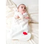 Bio-Babyschlafsack Roter Luftballon / Aus Bio-Baumwolle & Swisswool / 70 cm, 90 cm, 110 cm thumbnail