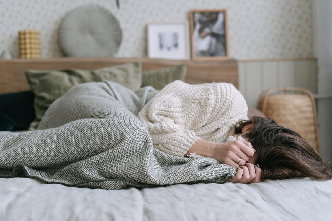 Woman can not sleep 