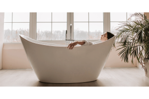 Woman having a bath