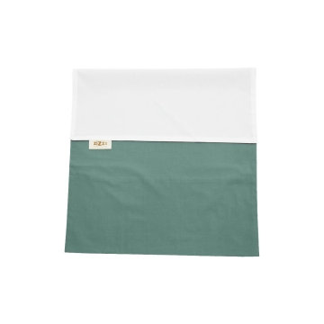 Pillow cover White teal percale

