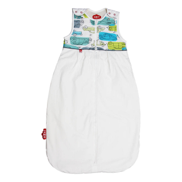 Bio Baby Sleeping Bag Cars / Swisswool & Organic Cotton  / 70 cm, 90 cm, 110 cm
