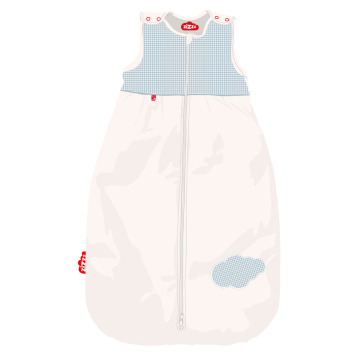 Illustration of sleeping bag Vichy Blue 6-24 months