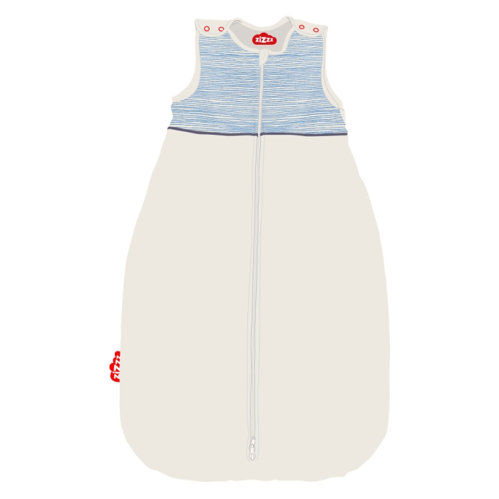 Babyschlafsack Blaue Streifen Sommer
