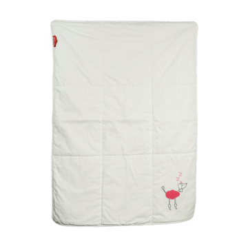 Winter baby blanket wool and bio cotton 106x73cm - Pink Poodle - Zizzz Winter baby blanket wool and bio cotton 106x73cm - Pink Poodle - Zizzz
