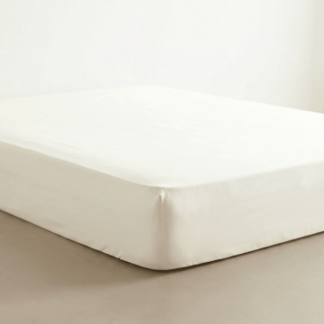 Satin fitted bed sheets - 90x200cm