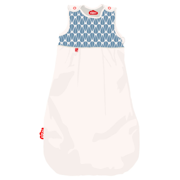 Illustration of sleeping bag New little leaves 0-6 months