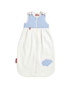 Bio Baby Sleeping Bag Vichy Blue / Swisswool & Organic Cotton  / 70 cm, 90 cm, 110 cm