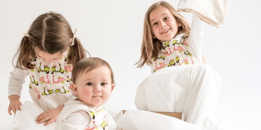 Kids with baby sleeping bags