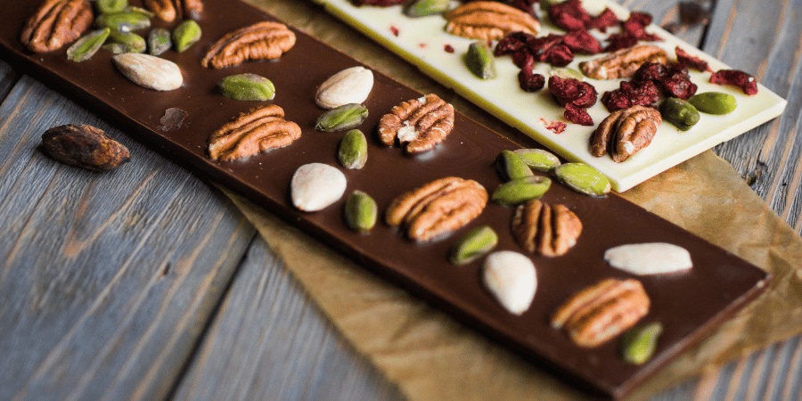 Nuts and chocolate