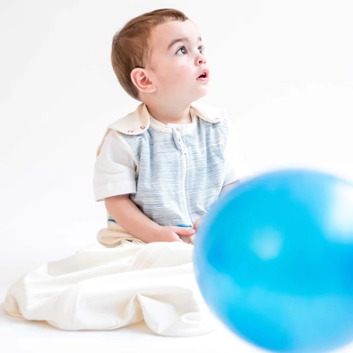 Summer sleeping bag Blue Stripes / 6-24 months (90cm)