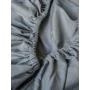 Percale Fitted Bed Sheets – 160x200cm – Grey thumbnail