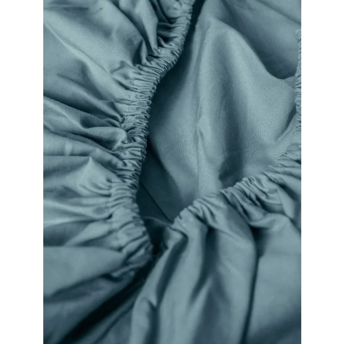 Fitted sheet – Percale organic cotton – Teal