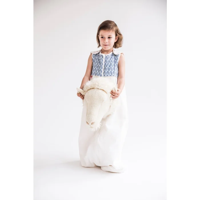Bio Baby Sleeping Bag New Little Leaves / Swisswool & Organic Cotton  / 70 cm, 90 cm, 110 cm
