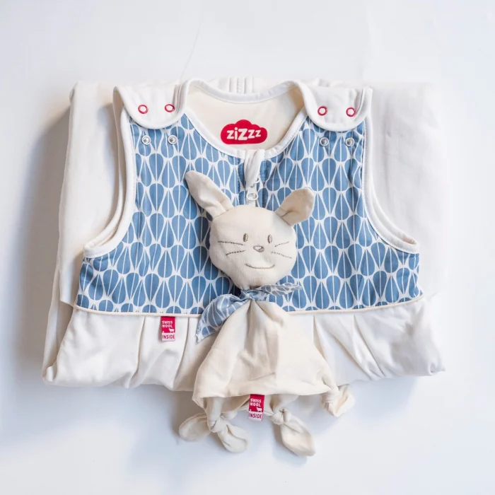 Bio Baby Sleeping Bag New Little Leaves / Swisswool & Organic Cotton  / 70 cm, 90 cm, 110 cm