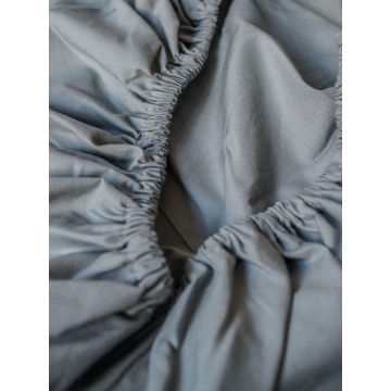Drap housse en percale – 140x200cm – Gris