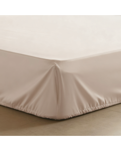 Drap housse coton bio percale &ndash; Beige &ndash; plusieurs tailles disponibles &agrave; partir de 