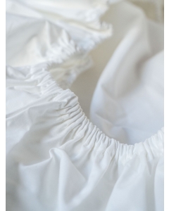 Drap housse coton bio percale – Blanc – plusieurs tailles disponibles à partir de 