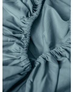 Drap housse coton bio percale – Sarcelle – plusieurs tailles disponibles à partir de 