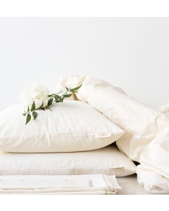 Housse de duvet en satin coton bio – plusieurs tailles disponibles à partir de 