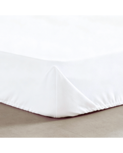 Drap housse coton bio percale &ndash; Blanc &ndash; plusieurs tailles disponibles &agrave; partir de 