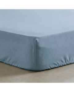 Drap housse coton bio percale &ndash; Gris &ndash; plusieurs tailles disponibles &agrave; partir de 
