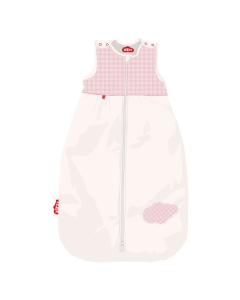 Gigoteuse biologique Vichy Pink | En coton bio et laine suisse | 0-6m, 6-24m, 24-48m