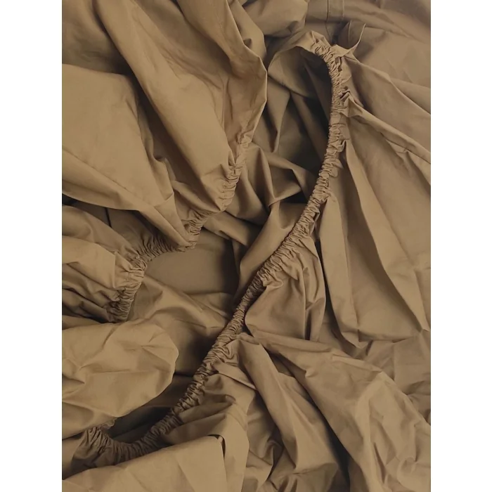 Drap housse coton bio percale – Moutarde – plusieurs tailles disponibles à partir de 