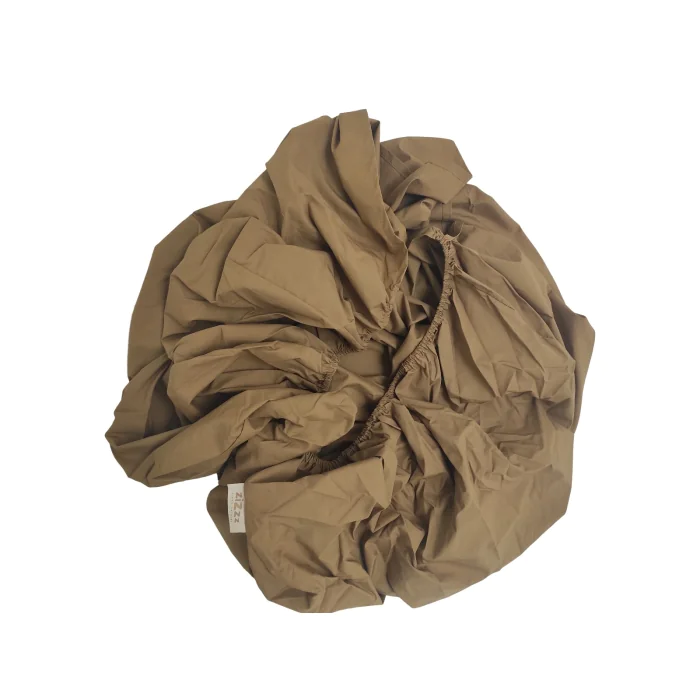 Drap housse coton bio percale – Moutarde – plusieurs tailles disponibles à partir de 