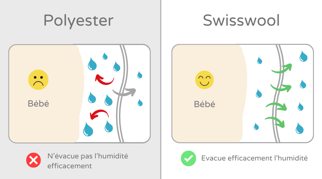 swisswool vs polyester